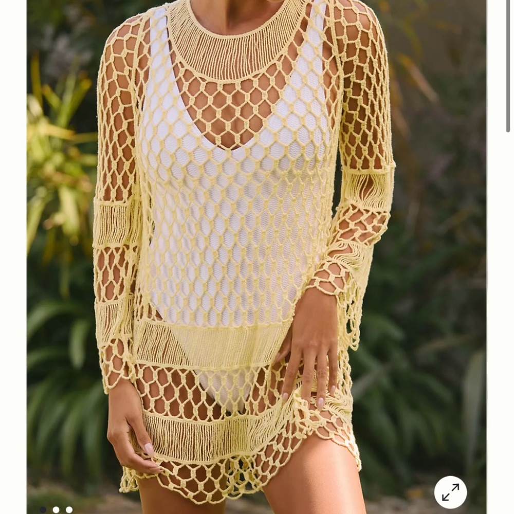 Anthropoligie crochet cover-up